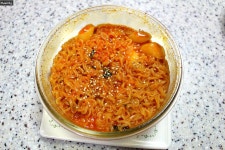 야식으로 좋은 전자렌지로 라볶이 | 식품 아이디어, 전자렌지