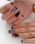 20 Simple Black Nail Art Design Ideas 1 | 네일아트, 예쁜 손톱, 손톱