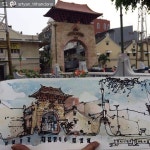 urbansketchers #livesketch #passerbaroe #pasarbarujakarta #jakarta #sketchwalker #quicksketch #watercolor | 어반 스케쳐스