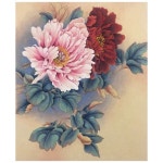 부산채색화/한국화화실/부산민화/성인취미미술 : 네이버 블로그 | 작은 캔버스 그림, 꽃그림, 모란 그림