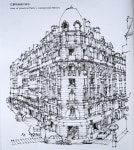 钢笔手绘巴黎建筑9         陈新生作品 | 배경, 그림, 스케치