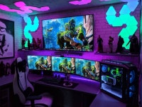 gaming room wall decor #gamingroom #gamingideas #setuproom | 컴퓨터 방, 게임방, 게임 컴퓨터