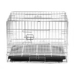 CAGE SIZE: 51 X 34 X 42cm BOX SIZE:  58 x 14 x 36cm 사이즈는 재는각도에 따라약간의 차이가 있을수 있습니다. 은색 크롬 도금 처리로 잘 녹이... 