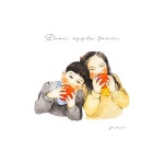 #사과농장 #다온농원 명함에 들어간 그림🍎 사과 색감을 닮은 볼터치가 포인트😊 + 종이 종류를 어제 잘 못 적었네요 ㅠ 이건... 