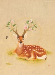앉은 사슴이 있었다. 그 예쁜 꿈을 꾸고 나를 낳으신 부모님, 이제... 항상 감사합니…(이미지 포함) | 사슴 그림, 한국화, 사슴