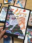 우리나라 프로젝트 : 민화 반쪽 그림그리기 액자만들기 | 유아 미술, 유치원 미술, 어린이 그림 그리기