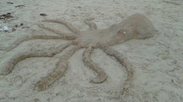 2015.12 Octopus. Phoenix V @ Gulf Shores, AL | Sand sculptures, Sand castle, Colored sand