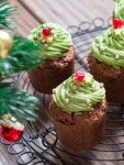 Matcha Christmas Tree Cup Cakes | 컵 케이크