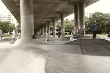 Great skate park below bridge in Stockholm | 갤러리