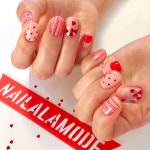 좋아요 843개, 댓글 3개 - Instagram의 네일어라모드 Nail A La Mode(@nailalamode)님: - ❤️하트는사랑 - #네일어라모드 #heartnails... 