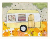 Sharon Blackman: Caravans & christmas designs... | 자수, 퀼트, 바느질