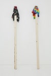 Daniel Milewski - Double Fantasy, 2012 wood, found shirts 2 x 4 x 95 in. each | 아트