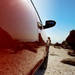 따뜻한 봄날 섬진강 길을 달리는 스포티지R  Sportage R running on the road along Seomjin river in the warm spring day.
