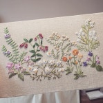 my herb garden 드디어 틀에 고정 완성시키다 #프랑스자수 #자수그램 #embroidery  #대전프랑스자수 #계룡프랑스자수 | 자수 디자인, 자수... 