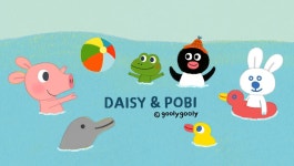 DAISY & POBI | 그리기 튜토리얼, 패턴 배경, 일러스트레이션