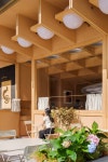 *캐빈인더 씨티 Various Associates designs C2 Cafe & Bar as a wooden cabin in the city :: 5osA_오사 | Wooden cladding, Wooden... 