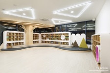 E-Flex Edu: Play School-YM Design | 도서관 아이디어, 학교 도서관 디자인, 서점 디자인