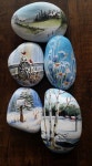 Landscape rocks | 스톤 페인팅, 아크릴 아트, 돌