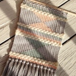 Handmade Wall Weaving by Hunter NY : Grey, Natural, Peach, Green - www.hunter-ny.com #hunterobjects(이미지 포함) | 마크라메
