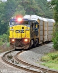 CSX 7317 C40-8W GE Locomotive Train Engine NOSE CSXT Railroad Cordele Georgia Ex CR Conrail CSX Freight Train Autoracks GA. | 기관차