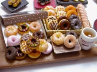 ドーナツ #ミスタードーナツ #樹脂粘土 #miniature #miniatures #miniaturefood #doughnuts #polymerclay | 점토, 미니어처, 음식