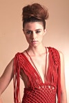 macrame knot dress done in shoe lace | 매듭