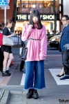 Harajuku Girl in Pink Sweatshirt, E Hyphen BonBon & Tokyo Bopper Platforms | 도쿄 패션, 패션