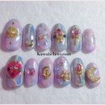 • Nail Design 세일러문네일🌙 요술봉네일 캐릭터 네일아트 모음~! | 젤네일아트, 네일아트, 여름 네일아트