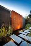 Australian home showcasing clean lines Cor-Ten Steel.(600×884) | 콘크리트 건축, 건축, 조경