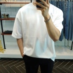 로니제이 남자 비비드 5부 오버핏 헤비 레이어드 반팔티 반팔 티셔츠 | 티셔츠, 반팔, 남성패션