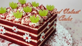 Lovely Red Velvet Cake recipe / Cream cheese frosting / Cup measurement | 레드벨벳 케이크, 케이크 레시피, 컵케이크 케이크