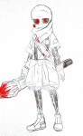 Geno or yandere or Determined or pure anger and rage... ink sans | 잉크, 프리