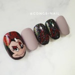 시즈닝네일 : SeasoningNail on Instagram: “#할로윈네일 #섹쉬한 미니 그림이 보이길래. 당장 그려보았어요😘 #미니네일... 