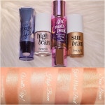 “Glow, Sugar, glow! ✨ I LOVE these @benefitcosmetics highlighters SO MUCH that I had to swatch them for you to show you how... 