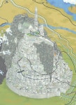 paths the charecters took through minas tirith | 배경, 반지의 제왕, 호빗