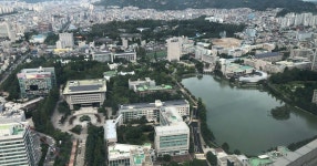 건대입구역 스타시티아파트 A동 고층에서 본 전경 | 거리