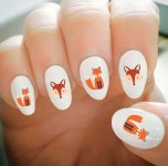 Nail Decals, Fox Nail Decals, Water Transfer Nail Decals,Nail Tattoo,Fashionable Nail Art,Custom Nail Decals | 네일