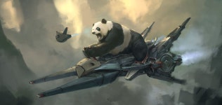 Panda Rider, Steve Wang on ArtStation at http://www.artstation.com/artwork/panda-rider | 판다
