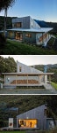 옥외에 욕조가 있는 뉴질랜드 자연주의 목조 전원주택LTD Architectural Design Studio : 네이버 블로그 | 지붕 디자인, 현대 주거 건축... 