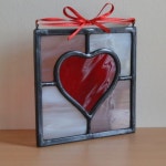 panel - a little something to let the recipient know you care. £20 from Radiance Stained Glass. | 캔들 홀더, 모자이크, 공예