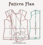 Pattern Puzzle - Shoulder Drape Tee | 패턴