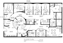 사무실 건물, 사무실 평면도, 평면도