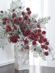33 Fabulous White Red And Silver Wedding Ideas - 2020 | 크리스마스 트리, 솔방울 공예, 꽃장식