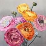 Pin by 윤경은 on 취미수채화 | Ranunculus painting, Botanical painting, Botanical art