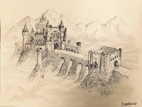 The Lone Bastion by DracarysDrekkar7 | Fantasy castle, Medieval castle, Ancient architecture