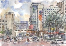Sketching Industrial Estate | Urban Sketchers | 여행