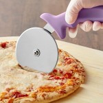 4&quot; Pizza Cutter with Polypropylene Purple Handle | Pizza cutter, Pizza, Dessert pizza