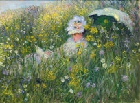 Monet, In the Meadow | 유화, 예술 그림, 칠하기
