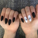 Winter Liatsy #Art #Designs-- 56 Perfect Almond Nail Art Designs For This Winter Liatsy #Art #Designs | 네일아트, 매니큐어, 손톱