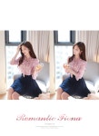 [체크선율*blouse/a0067아름다운 분위기가 흘러내려!!다양한 무드로 연출하기 좋아요~감각적인 플라워 패턴의 패브릭!] | Tulle... 